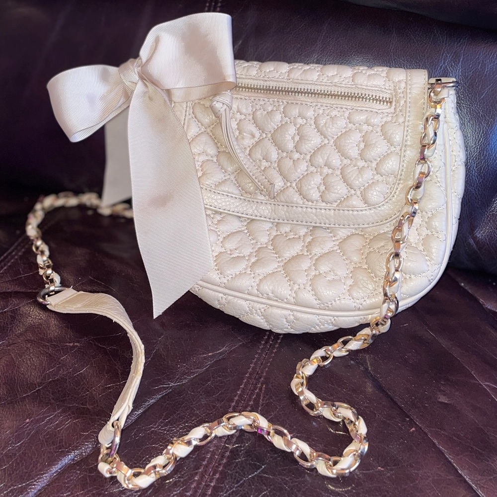 Heart Quilted Betsey Johnson Crossbody Bag